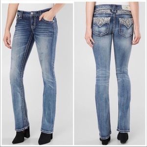 Miss Me signature slim boot flap pocket jeans 25